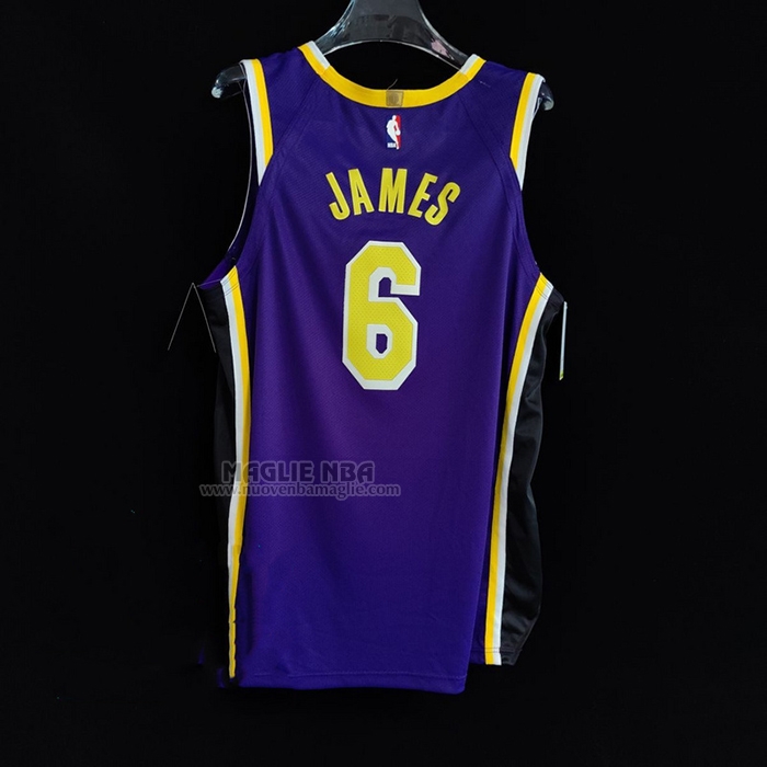 Maglia
 LeBron James NO 6 Los Angeles Lakers Statement Autentico
 Viola
